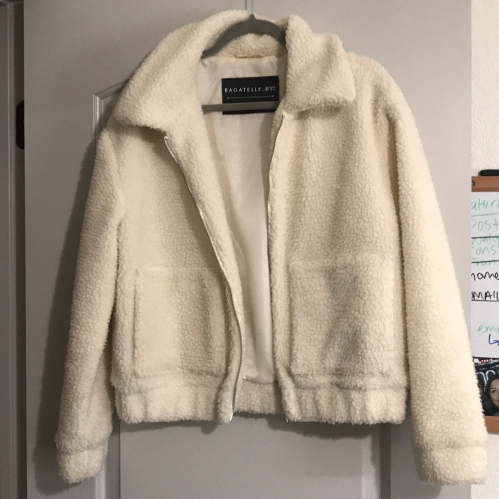 Sherpa bomber jacket